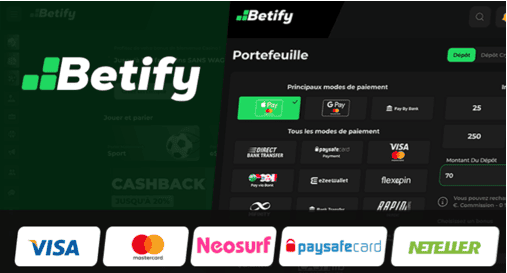 Payments & Withdrawal Betify Casino
